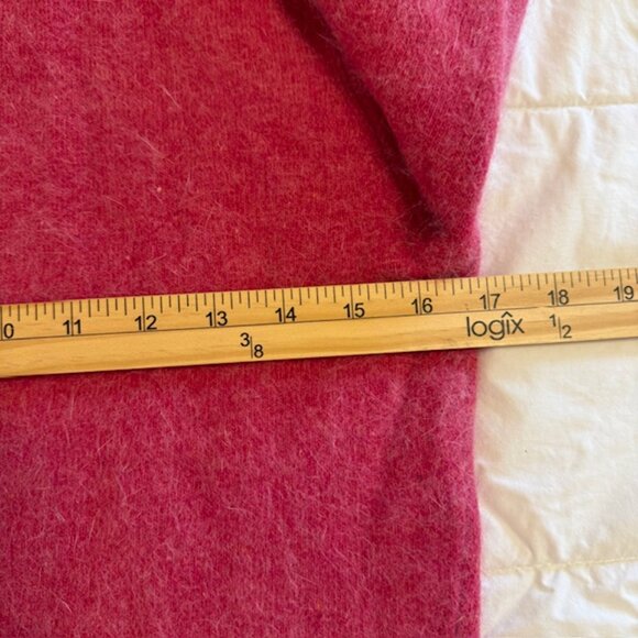 J Crew Sz M Sweater Turtleneck Pink Supersoft Yarn Lambswool Rabbit Hair - Picture 5 of 7